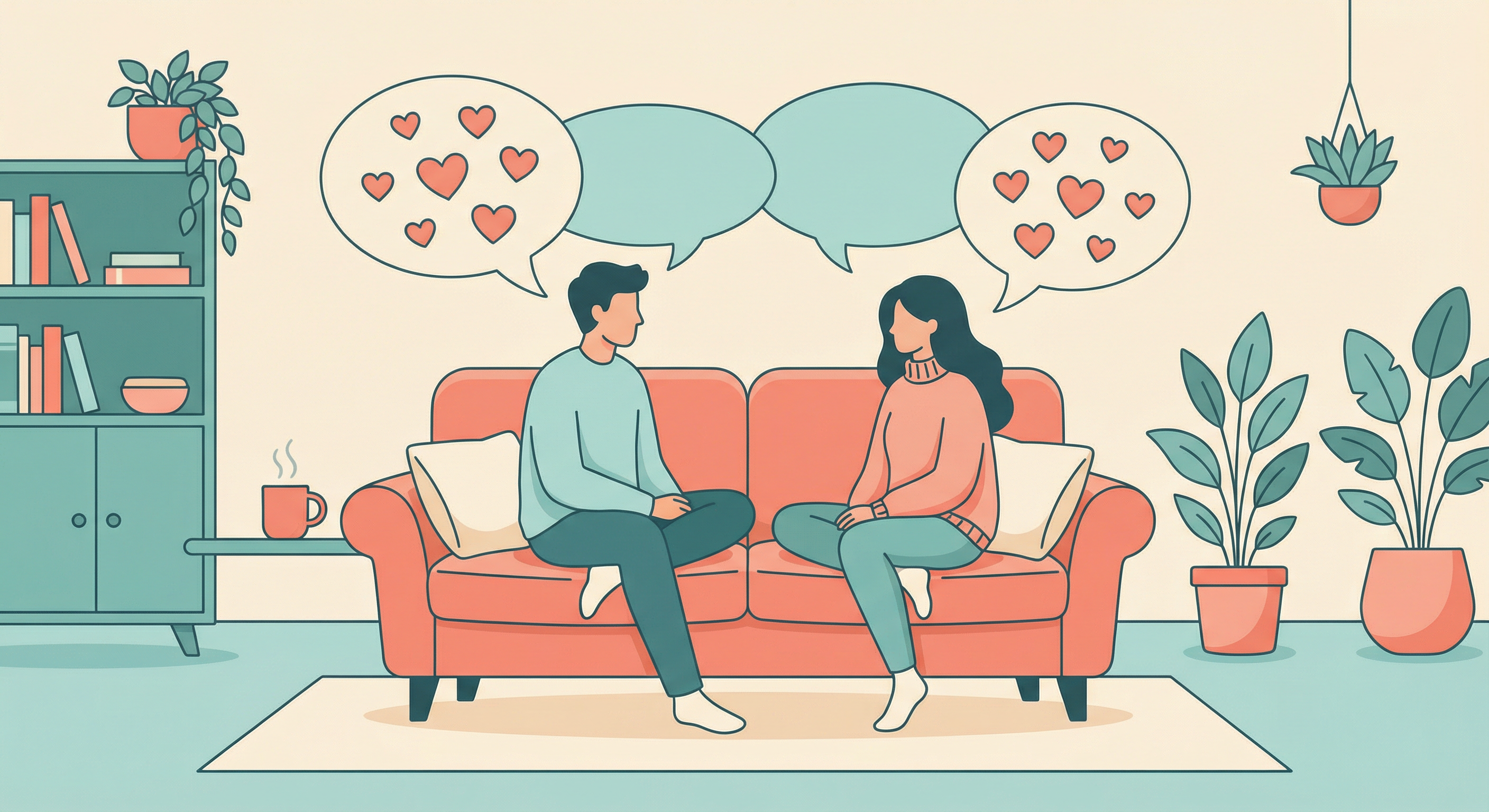 Couple communicating openly about desires